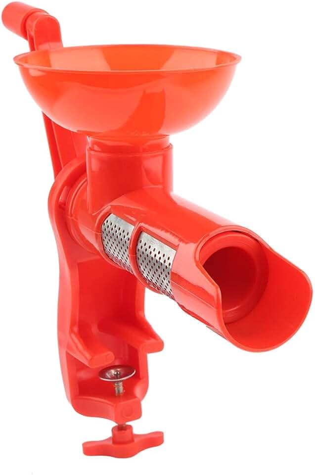 Máquina de fazer molho de tomate, prensa de tomate portátil agitada à mão e máquina de molho, coador de tomate, prensa de tomate, ferramenta de descaroçador de tomate para frutas e vegetais