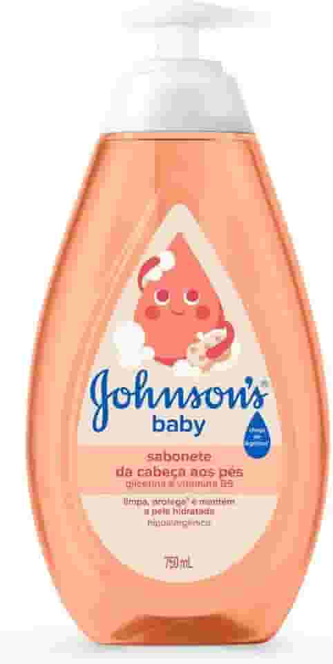 Johnson's Baby Sabonete Líquido Glicerina da Cabeça aos Pés, 750ml