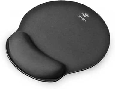 C3TECH MP-100 - Mouse Pad Com Apoio Em Gel, Preto