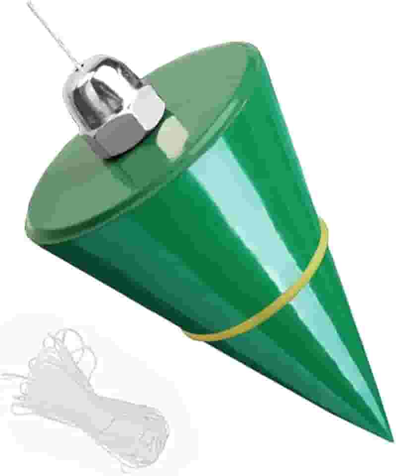 Prumb Bob 10,58 oz(300 g) Prumo de martelo de arame suspenso - Ferramenta de medição vertical de construção de corda de alta precisão de 5 m