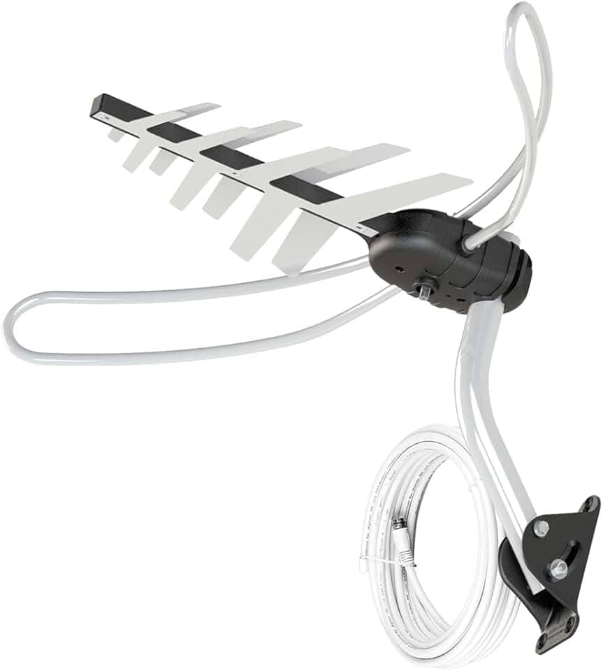 Antena Externa TV 4 em 1 Vhf/Uhf/Fm/HDtv Dtv-3000 Aquario, Aquario, DTV-3000, Cinza