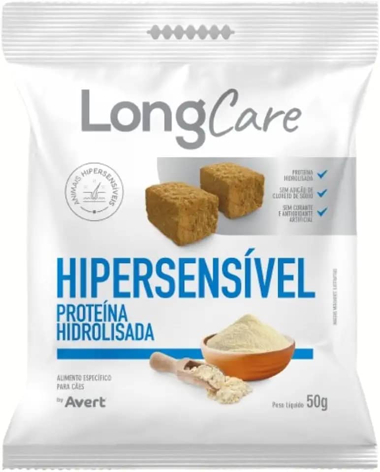 Petisco Natural Para Cães LongCare Hipersensível Proteína Hidrolisada Avert 50g