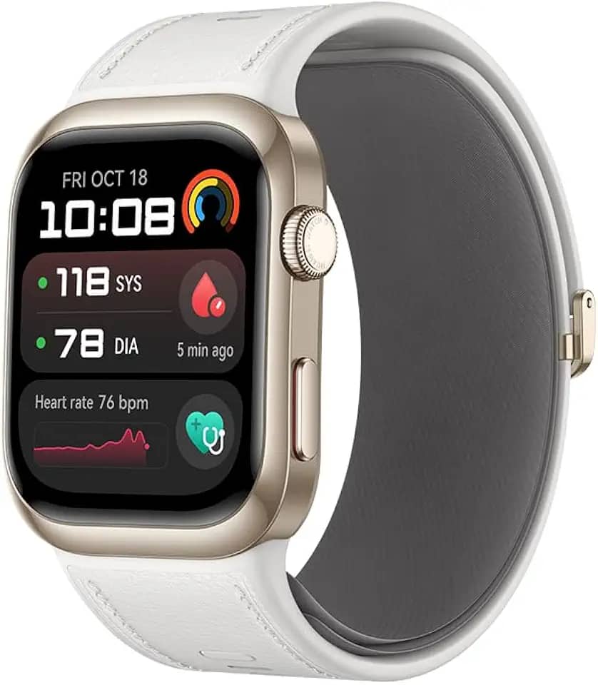 Smartwatch, HUAWEI Watch D2, Monitoramento da Pressão Arterial, Design Leve e Fino, Gerenciamento Completo de Saúde, Compatível com iOS e Android, Sistema GPS integrado, Dourado