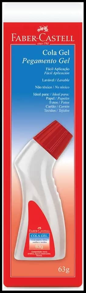 Cola Gel 63G - Frasco Ergonômico, Faber-Castell, Multicor