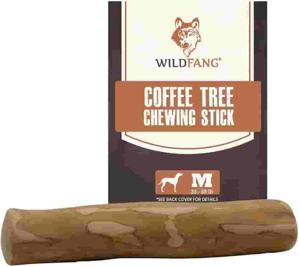 Wildfang® | Raiz de mascar feita de madeira de café para cães I bastão de mascar brinquedo de cachorro osso de madeira I mastigar treinamento muscular I madeira natural para mastigar para cães..