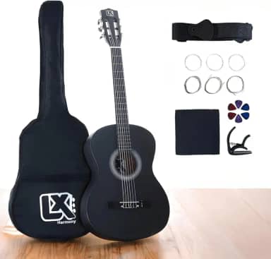 Violão Clássico Acústico 38' para Iniciantes - Kit Completo