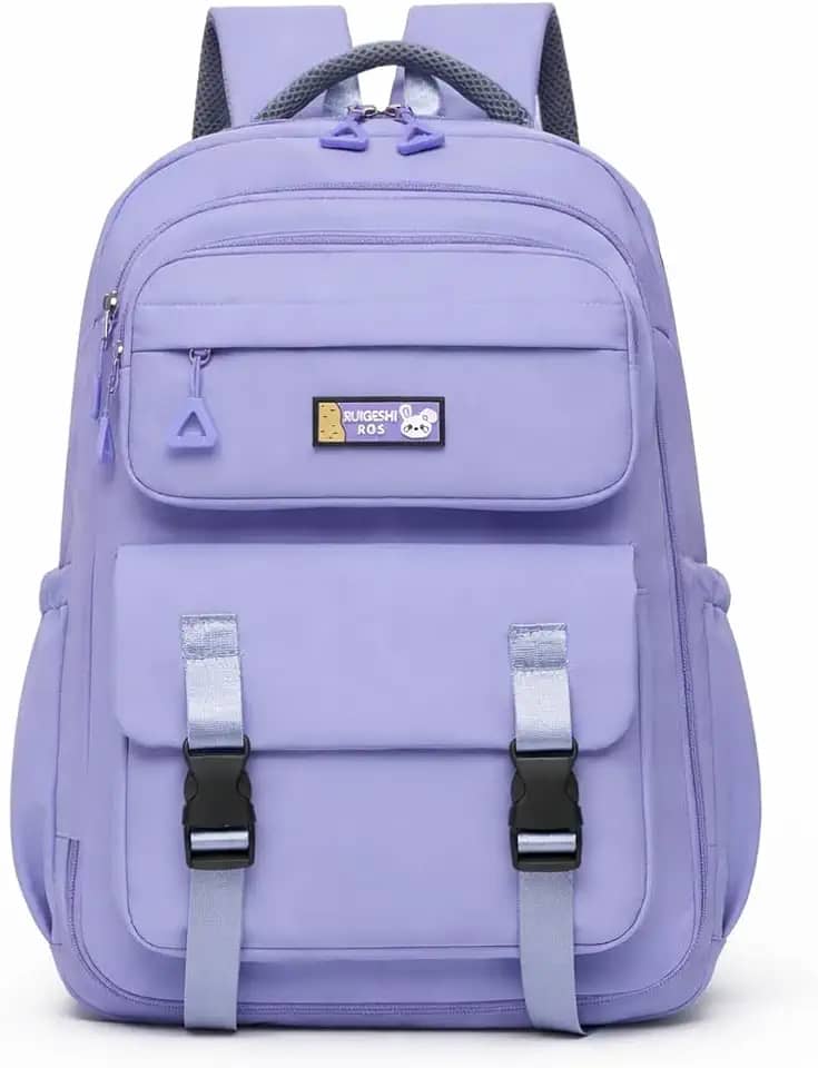 Mochila Escolar Feminina Grande, Resistente, Material Oxford e Poliéster, Compartimentos Múltiplos, Alças Acolchoadas, para Estudantes