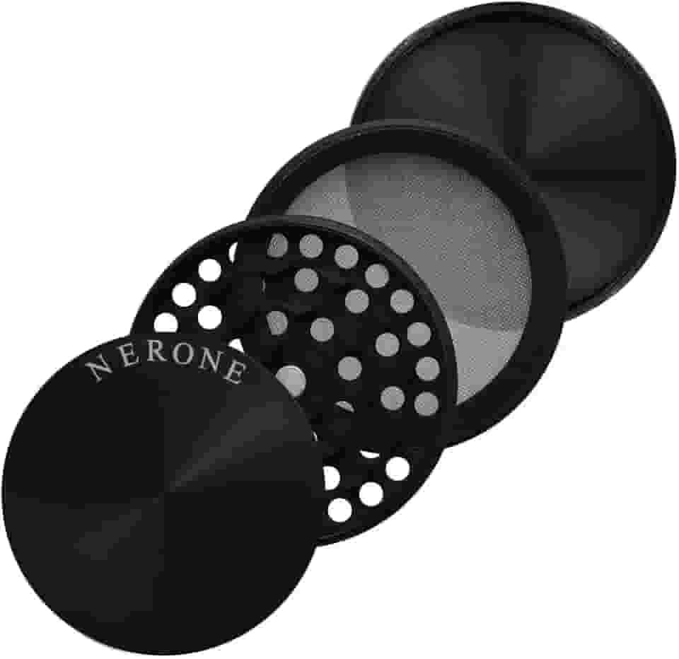 Dichavador/Moedor NERONE 4 partes metal preto