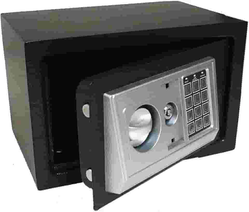 Cofre Eletrônico Digital Segredo Senha 30x20x20cm Chave Aço