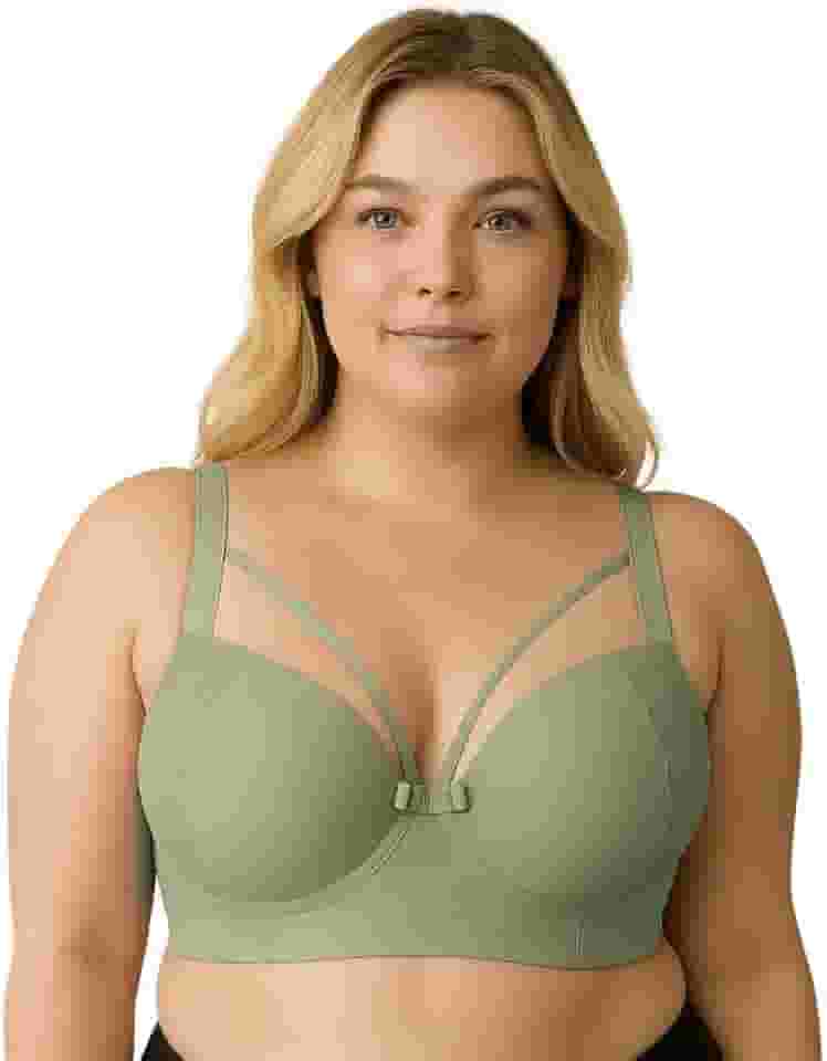 Sutiã Plus Size Bojão Tiras Terra e Mar Soutien Reforçado Strappy