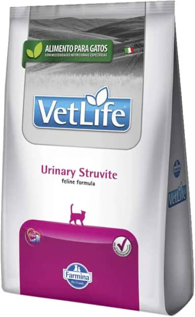 Vet Life Natural Urinary Struvite Para Gatos Adultos Com Distúrbios Urinários 2Kg