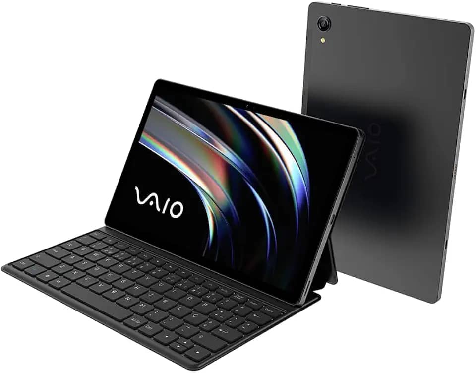Tablet VAIO TL10 8GB 128GB Octa-Core, Tela 10.4” 2K, 4G WiFi, Câmera 8MP + Selfie 5MP, 7000mAh, Android 13, com Teclado de Conexão Inteligente – Preto