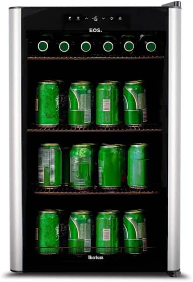 Cervejeira Eos Bierhaus 76 Litros Frost Free com Compressor e Porta de Vidro com Inox Ece80 220v