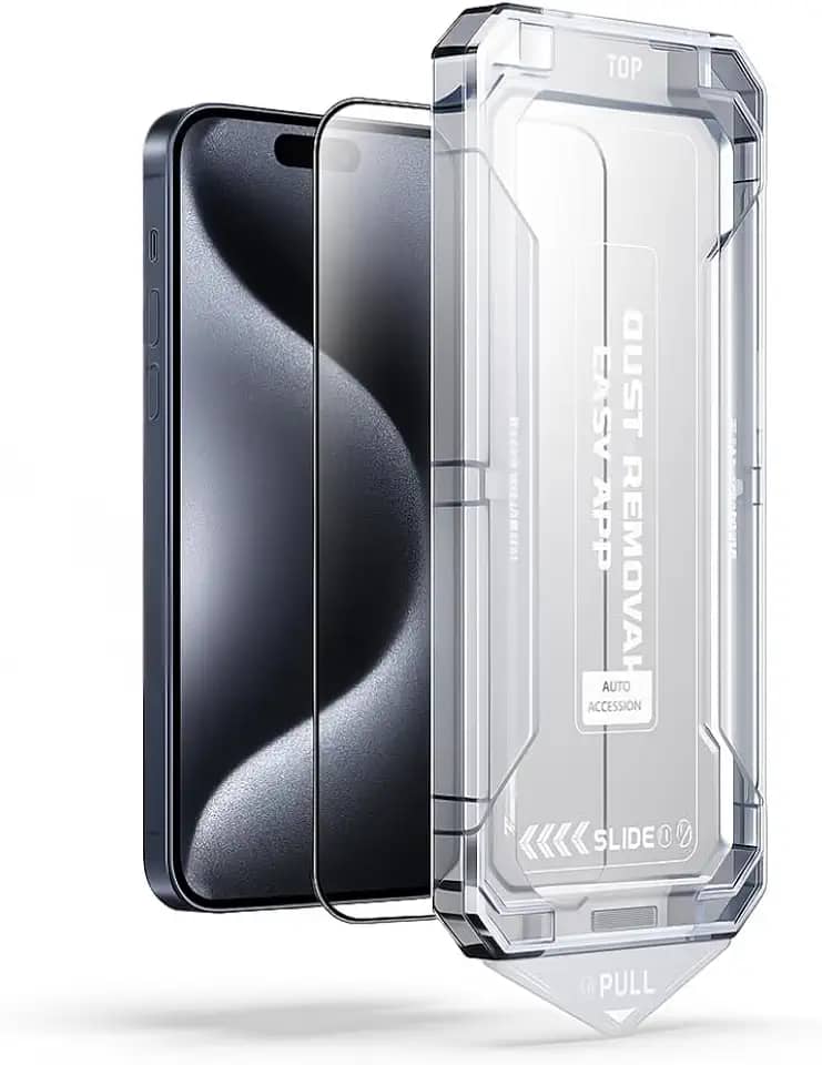 Kit 2 Película 3D Vidro com Aplicador para iPhone (Todos os Modelos) – Anti Impacto, Resistência Premium e Proteção SafeCare – Compatível iPhone 16 Pro Max Premium® (14 Pro Max)