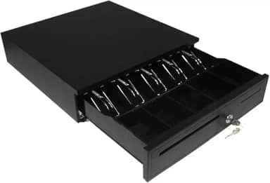 Caixa Registradora Gaveta Dinheiro Moeda Aço Chave