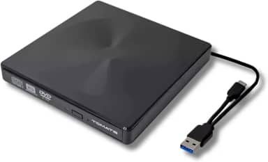 Gravador DVD Externo USB 3.0 e Tipo-C KP-HD845 - Portátil, Alta Velocidade e Compatível com Windows, macOS e Linux