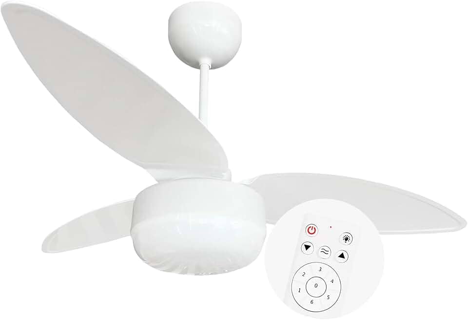 Ventilador Teto Zonda Bivolt Inverter Para 2 Lâmpadas + Controle