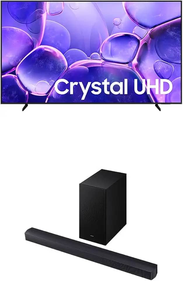 Samsung Combo Smart TV 75" Crystal UHD 4K U8600F + Soundbar HW-B450F