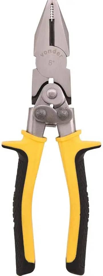 Vonder, Alicate Universal 8', Cromo Vanádio, Força Dupla.