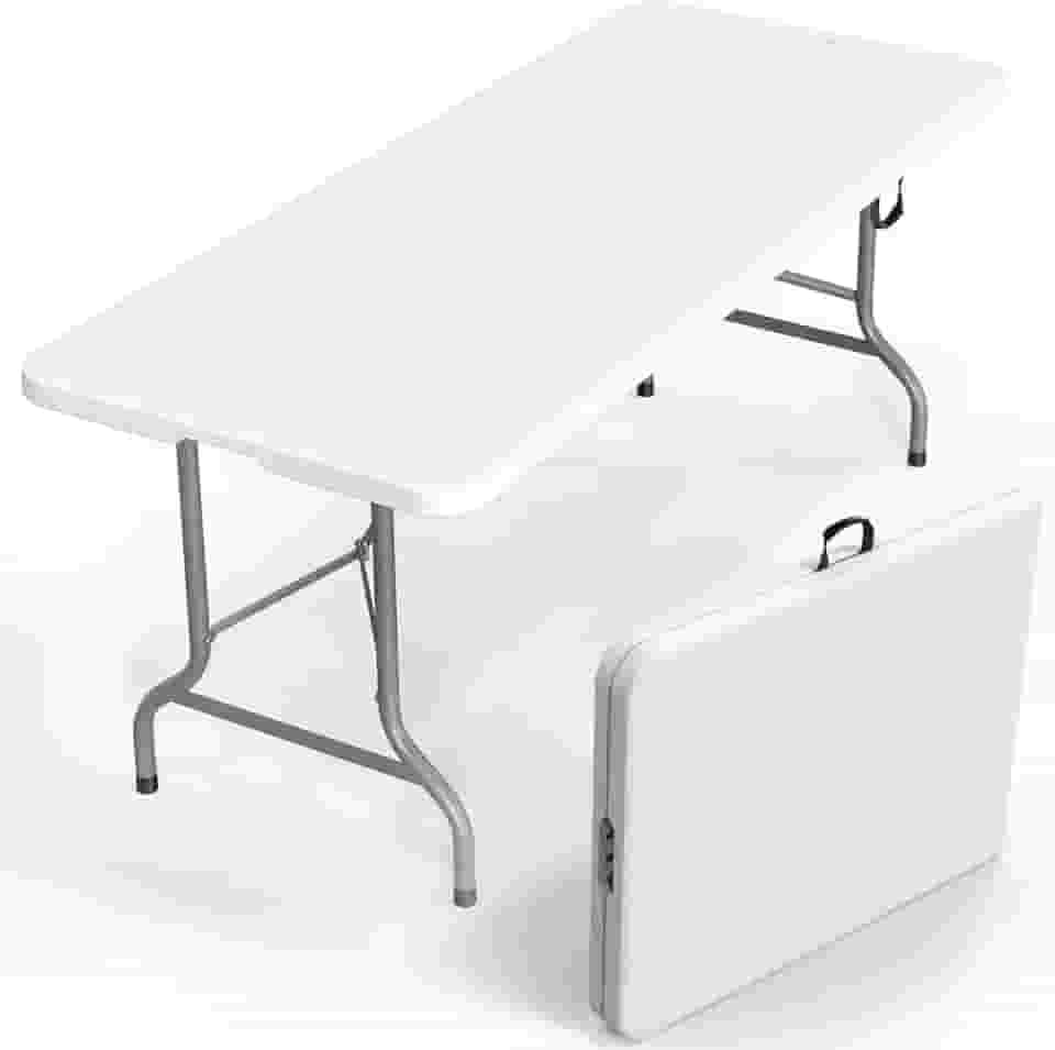 Mesa Dobrável Portátil 8 Lugares Grande 1,80 x 70 Camping, Area Gourmet, Evento Ornament OMD-180