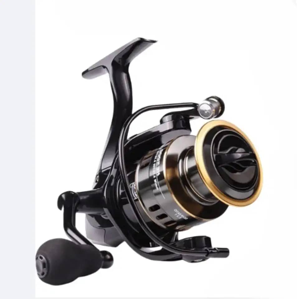 Molinete de Pesca HD1000-HD7000 - Metal com Alça de EVA, Arraste Máximo 10kg, Resistente à Corrosão para Pesca em Água Salgada (Costeira, Mar Calmo)