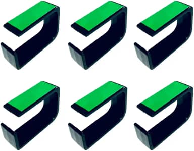 Organizador de cabos e fios para mesa oculto kit com 6 unidades Marca: Abcfixadores