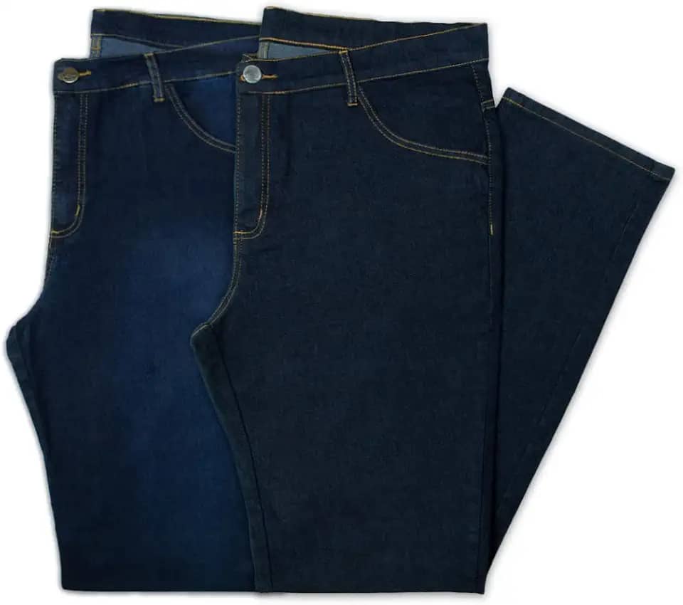 Kit 2 Calças Jeans Plus Size Tradicional Almix