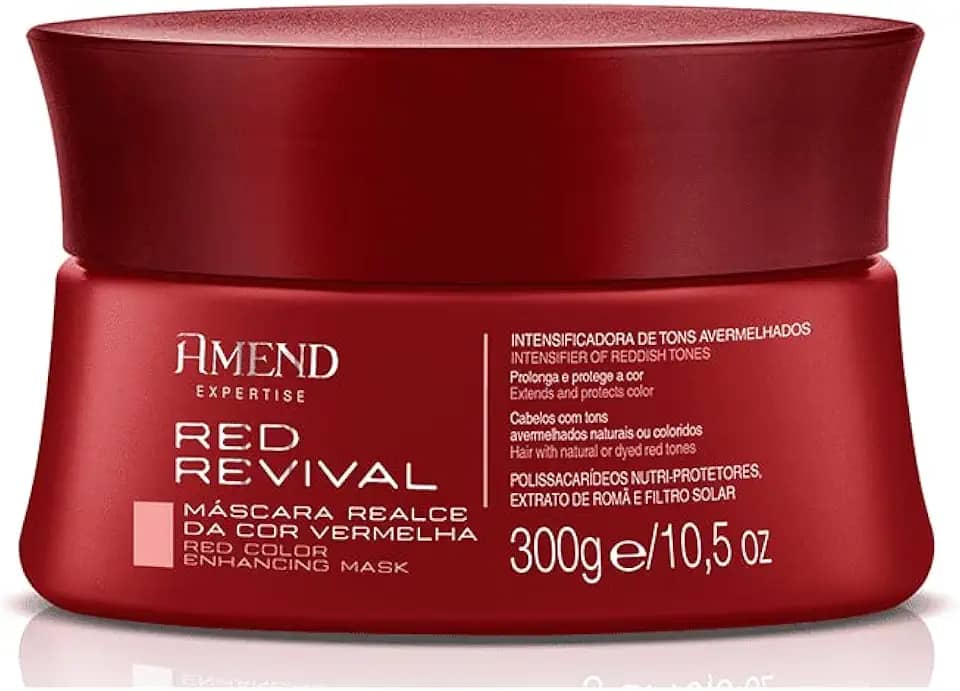 Amend Máscara Realce Da Cor Vermelha Red Revival 300 G