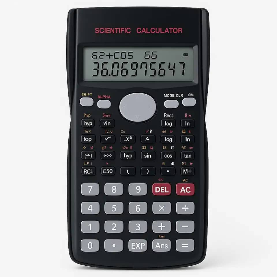 Calculadora Científica Premium 240 Funções – Display Duplo 10+2 Dígitos, Desligamento Automático, Cor Preta – Ideal para Engenharia, Física, Química e Faculdade - Premium