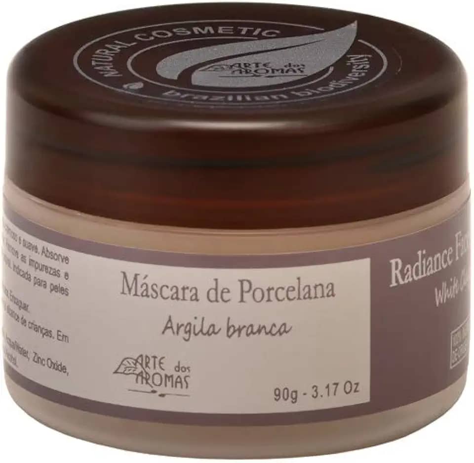Máscara Argila Branca Natural e Vegano Arte dos Aromas 90g