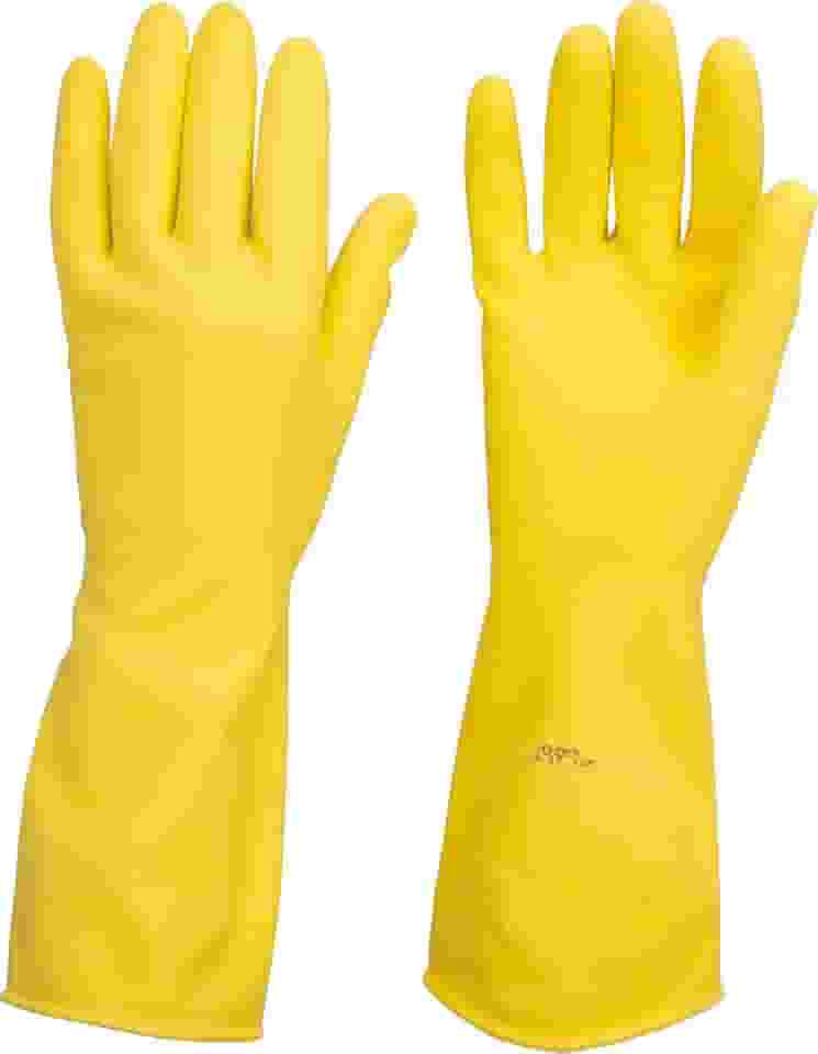 Vonder, Luva De Látex, Tamanho M, Cor Amarela, Antiderrapante, Com Forro.