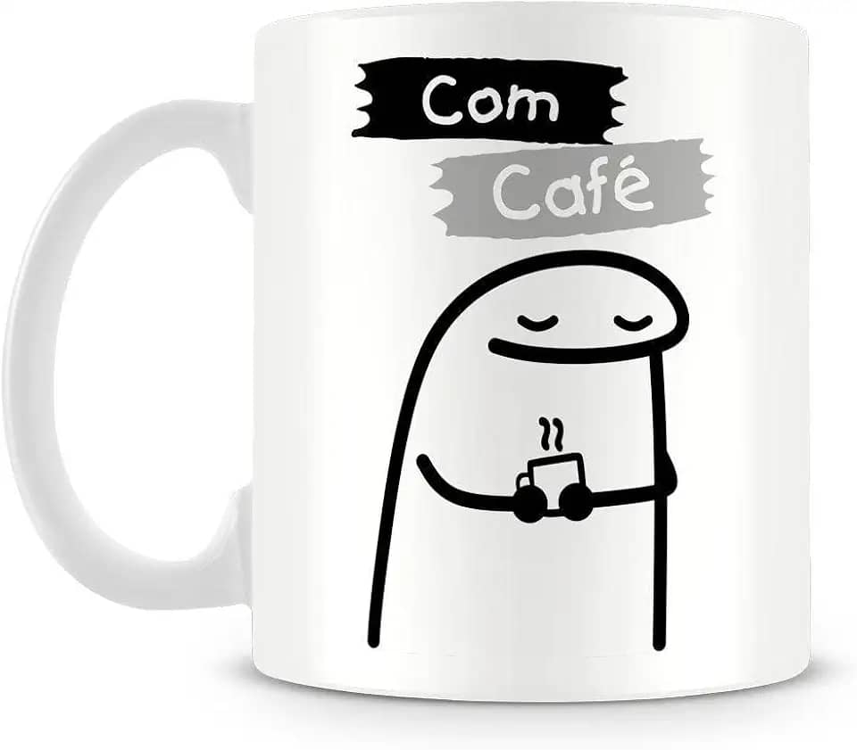 Caneca Flork Com Café & Sem Café