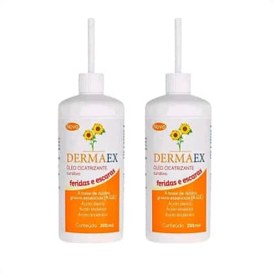 Dermaex Oleo de Girassol Para Feridas Cicatrizante 2x200mL