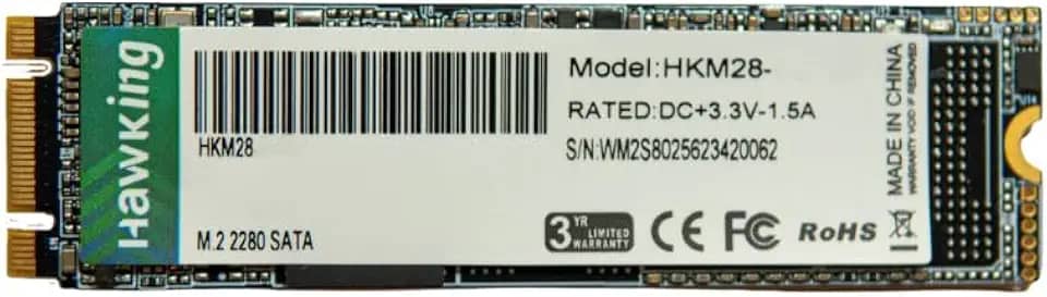 SSD SATA M.2 2280 Hawking 1TB Leitura 510MBs Escrita 480Mbs