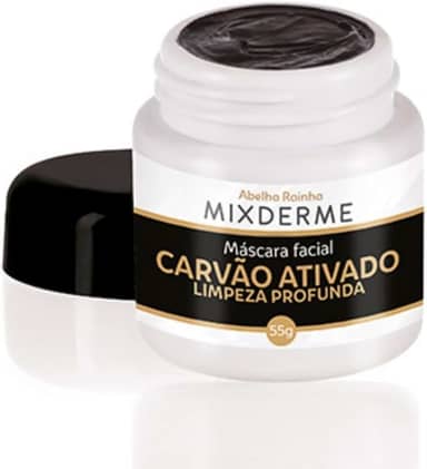 Mixderme – mascara facial carvão ativado limpeza profunda 55g