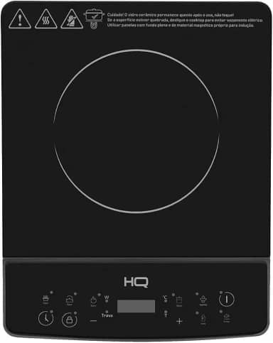 Cooktop de Indução HQ 1 Boca Portátil 2000W Preto HQ-IDS2001 220V