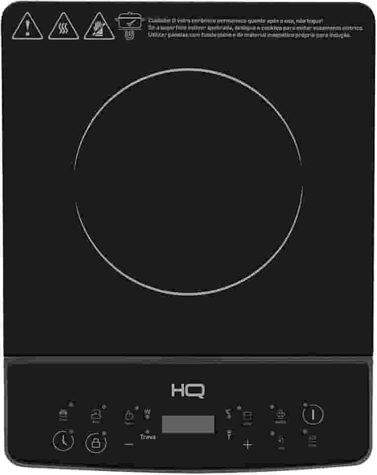 Cooktop de Indução HQ 1 Boca Portátil 2000W Preto HQ-IDS2001 220V