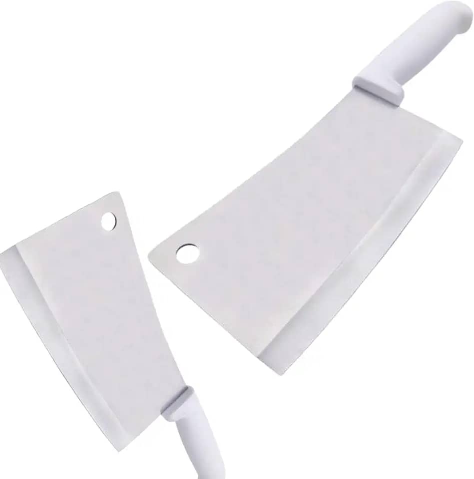 Cutelo Profissional com Lamina de Açougueiro para Cortar Carnes Aves Peixes Ossos Juntas de Aço Inox