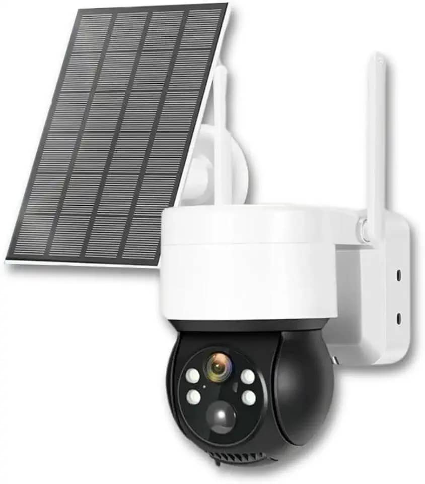 Camera de Segurança Solar Externa 360° Visão Noturna a prova d´água IP65