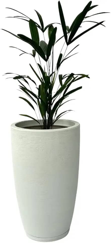 Vaso de Planta Cone Bojo com 44 cm de Altura (Branco)