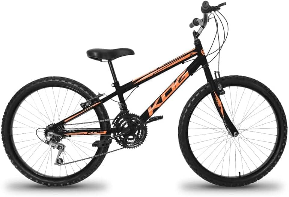 Bicicleta KOG Bikes Aluminio Aro 24 Infantil Masculina 18 Marchas Frio V-Brake