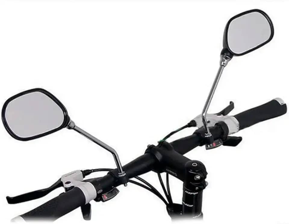 Espelho Retrovisor Com Refletor Para Bicicletas bike Urbanas MTB Speed E motos Mobilete Bikelet Scooters patins Ajustavel guiador Guidão