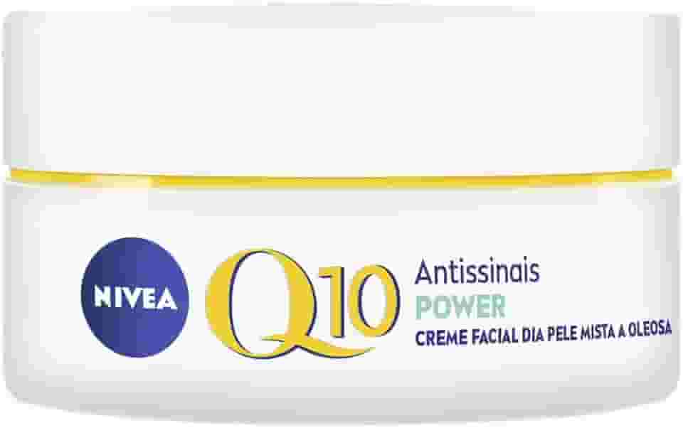 NIVEA Creme Facial Antissinais Q10 Power Dia FPS 30 Pele Mista a Oleosa 50g - Reduz rugas e linhas de expressão, hidrata intensivamente e ajuda a controlar o brilho da pele
