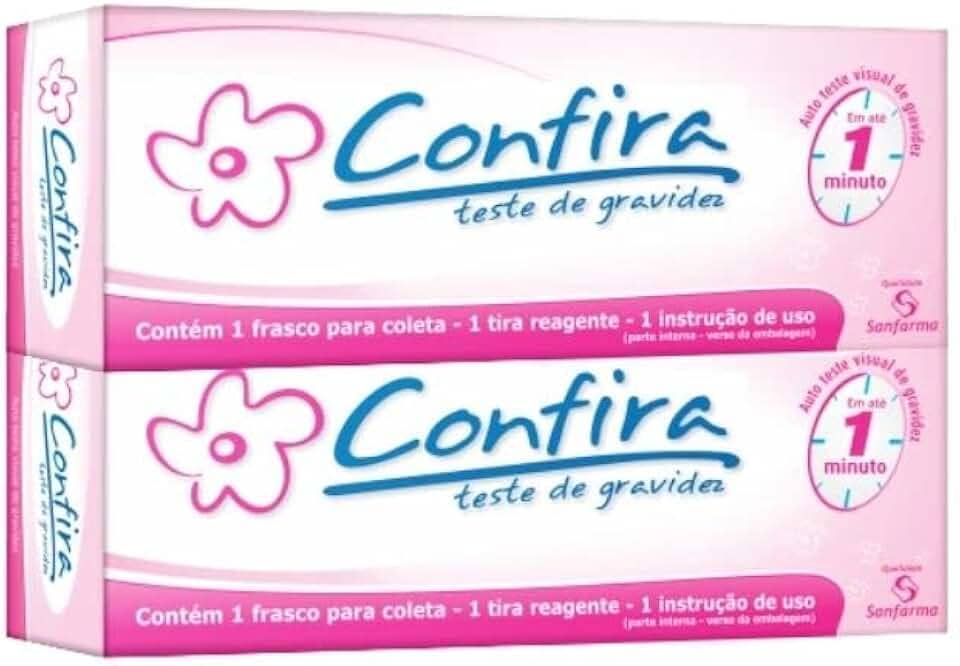 Teste De Gravidez confira Sanfarma kit c/ 2 unidades