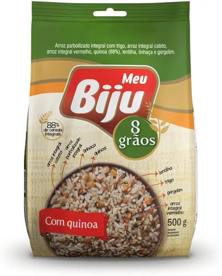 MEU BIJU Arroz 8 Graos Integrais Com Quinoa 500G