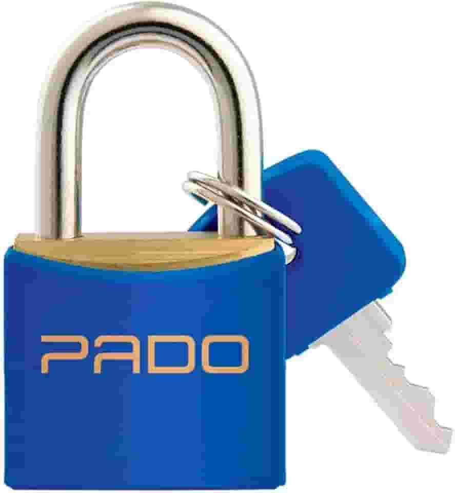 CADEADO CORES SM LT-20MM AZUL, Pado, 51016378, Azul