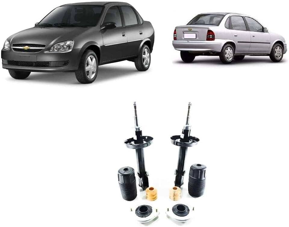 Amortecedor + Batente Corsa Classic Dianteiro 2004 Até 2016 Life LS 1,0 1,6 8V