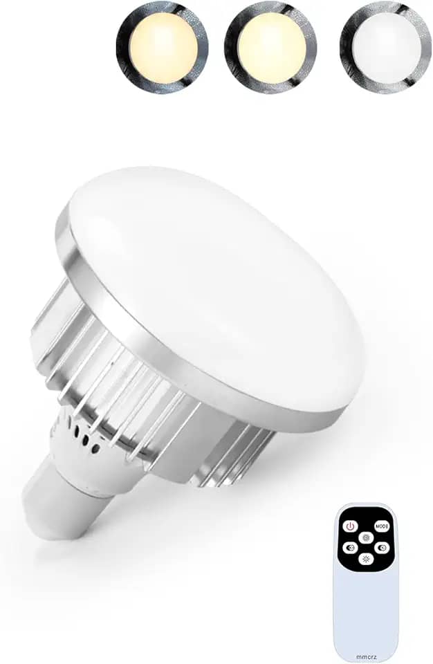Lâmpada LED E27 de 85 W para kit de iluminação de guarda-chuva/softbox, temperatura de cor regulável 2700-6500 K, lâmpadas de controle remoto para estúdio de fotografia e vídeo, fotografia de