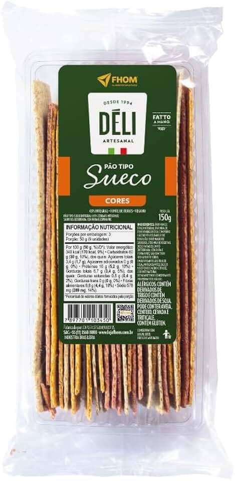 Pão Sueco Cores Déli Artesanal 150g FHOM