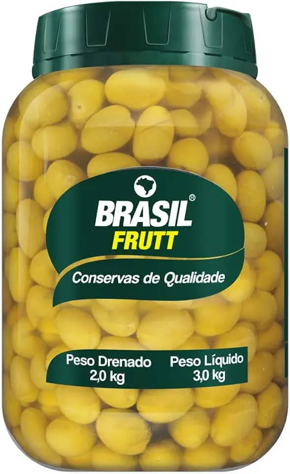 Brasil Frutt Azeitona Verde com Caroço 16/20 balde 2kgs